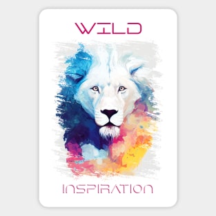 Lion Wild Nature Animal Colors Art Painting Magnet